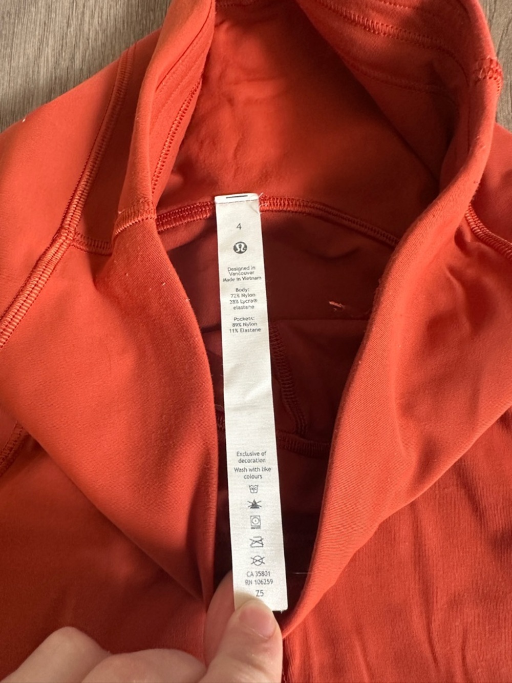 Lululemon Power Thru High Rise Leggings with Pockets size 4 - Picture 8 of 10